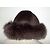 Autre Marque Cappello BAYA Olga Marrone in Angora e Pelliccia di Volpe - vista 7