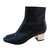 Dries Van Noten Ankle Boots Black Leather  ref.35108