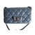 Classique Chanel Timeless miniflap Cuir Bleu  ref.35183