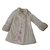 Kenzo Girl Coats outerwear Cream Polyester  ref.35620