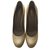 Yves Saint Laurent YSL Tribtoo Biege Pearl Pumps 39.5 Beige Patent leather  ref.35626