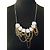 Collana Gemma Redux con cristalli di roccia bianca Argento Bianco D'oro