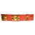 Hermès Collier de chien Armband Orange Leder  ref.35801