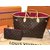 Neverfull Louis Vuitton Handbag Brown Cloth  ref.35830