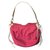 Lancel Handbag Pink Leather Cloth  ref.35914