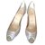 Christian Louboutin Heels Silvery Leather  ref.35922