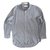 Balmain Pinstripe Shirt White Grey Cotton Polyester  ref.35949