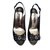 Gina Shoes Black Leather  ref.36021