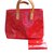 Louis Vuitton borsetta Rosso Pelle verniciata  ref.36257