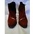 Stivaletti Alexander McQueen Borgogna Pelle e Scamosciata 37.5 Bordò - vista 4