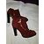 Stivaletti Alexander McQueen Borgogna Pelle e Scamosciata 37.5 Bordò - vista 8