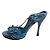 Ermanno Scervino Pumps aus blauem exotischem Pythonleder Größe 37 - Ansicht 2