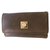 Gianni Versace - Brieftasche aus Leder mit Schlüsselhalter Braun  ref.36481