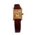 Cartier Relógio Must Tank Marrom Couro Prata Banhado a ouro  ref.36512