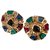 Christian Dior CLIPS XXL Multicolore Placcato in oro  ref.36932