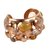 Chanel Gripoix Gem Cuff Bracelet Copper Metal  ref.37029