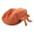 Chanel Sombrero de vendedor de periódicos Naranja Terciopelo  ref.37033