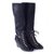 Chanel 2016 Tall WedgeBoots Black Suede  ref.37083
