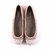 Chanel Tweed Ballerinas Beige Leather  ref.37158