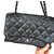 Chanel Accordion 3 flap bag Black Leather  ref.37321
