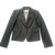 Autre Marque YUMI MAZAO Jacket Grey Cotton Polyester Viscose  ref.37369