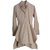 Alaïa blouse tunic fitted at the waist Beige Cotton  ref.37444