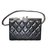 Chanel Handbag Black Leather  ref.37484
