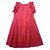 Tara Jarmon Dress Red Cotton  ref.37495