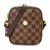 Louis Vuitton Rift Damier Ebene Brown Leather Cloth  ref.37525