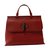 Gucci Bamboo Daily Medium Top Handle Satchel Bag Red Leather  ref.37558