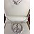 Stone Peace and Love Halskette aus 18K Weißgold und Diamanten Silber - Ansicht 6