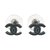 Chanel Earrings Black Metal  ref.37678