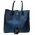 Chanel Cerf tall tote Blue Leather  ref.37734