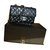 Chanel Bolsa clássica com aba Azul marinho Couro envernizado  ref.37767