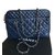 Chanel Totalizzatore Blu Pelle verniciata  ref.37772