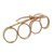 Christian Dior Ring Golden Stahl  ref.37801