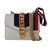 Gucci SYLVIE Handtasche Weiß Leder  ref.37839