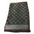 Louis Vuitton Scarf Black Silk  ref.37951