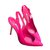 Manolo Blahnik Fuchsia Lack Slingback Heels Pink Lackleder  ref.37967