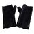 Chanel Mitones Negro Cuero