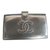 Chanel Brieftasche Grau Lackleder  ref.38243