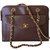 Chanel Handbag Brown Leather  ref.38310