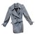 Claudie Pierlot Trench coat Grey Cotton  ref.38315