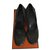 Hermès Ballerinas with easy 4,5 Pam wedge heel Dark brown Leather  ref.38342
