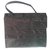 Emanuel Ungaro Handbag Black Leather Cloth  ref.38367