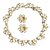 Autre Marque Collana e orecchini con clip placcati oro vintage D'oro Metallo  ref.38377