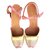 Chie Mihara Sandals Pink Yellow Flesh Leather  ref.38445