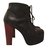 Jeffrey Campbell Boots Black Leather  ref.38452