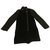 Zara Manteau en laine bouillie & cuir Noir  ref.38456