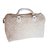 Speedy Louis Vuitton Handtasche Beige Leder Tuch  ref.38568